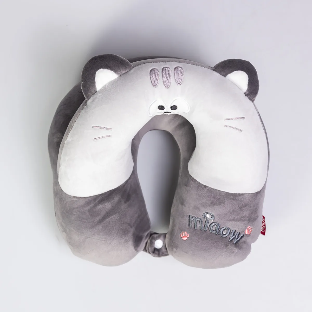 Подушка для шиї Miaow Memory Foam U-подібна 30х27х15 см Сірий