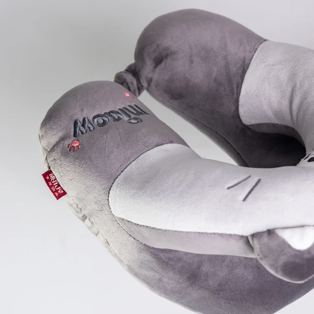 Подушка для шиї Miaow Memory Foam U-подібна 30х27х15 см Сірий