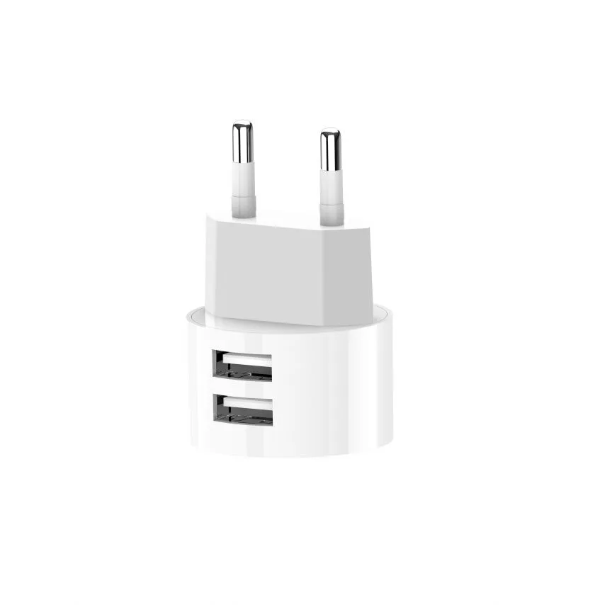 Мережевий зарядний пристрій XO 2USB 2,4A з кабелем Micro 1м Білий