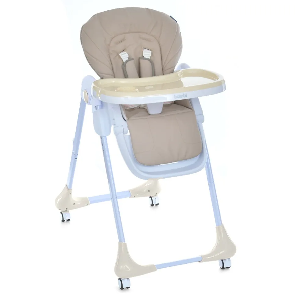 Дитячий стільчик для годування Bambi екошкіра 60х88х109 см Taupe Beige
