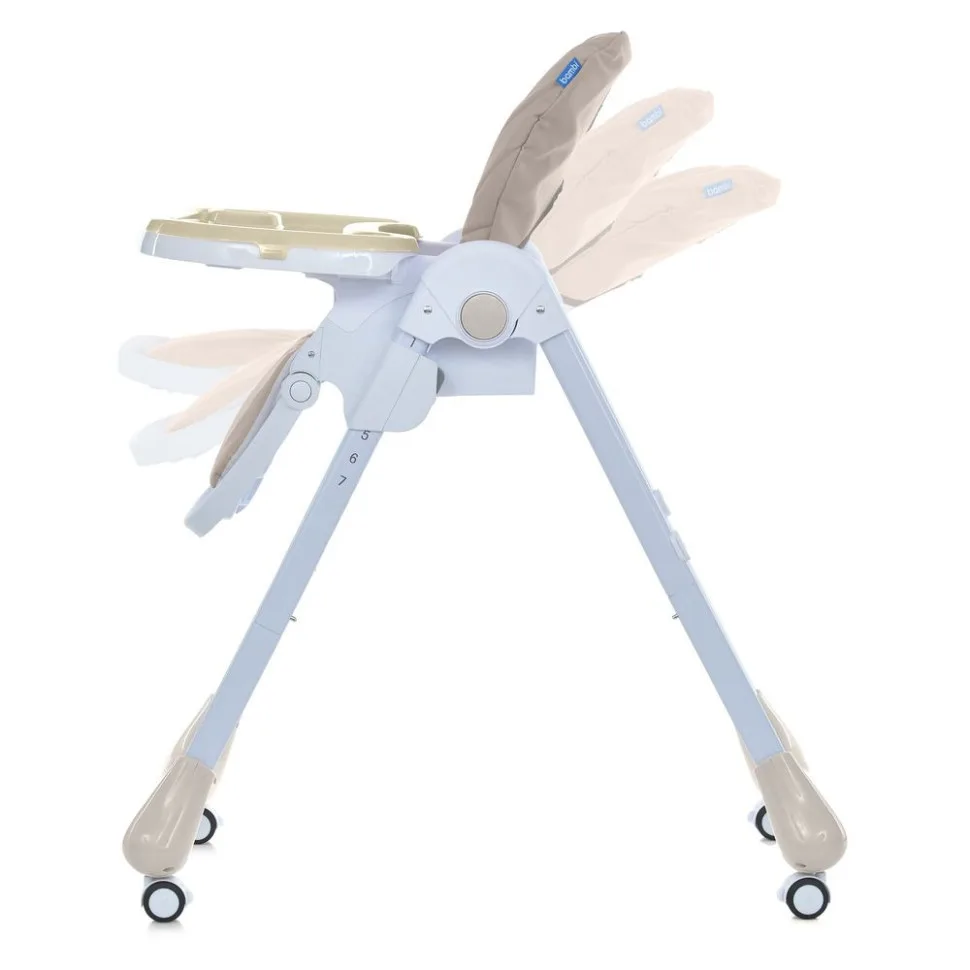 Дитячий стільчик для годування Bambi екошкіра 60х88х109 см Taupe Beige