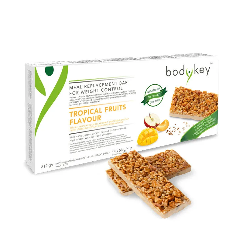 bodykey от Nutrilite™ Батончик для замены приемов пищи со вкусом тропических фруктов (14 шт) Амвей