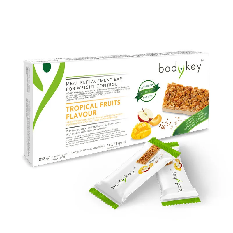 bodykey от Nutrilite™ Батончик для замены приемов пищи со вкусом тропических фруктов (14 шт) Амвей