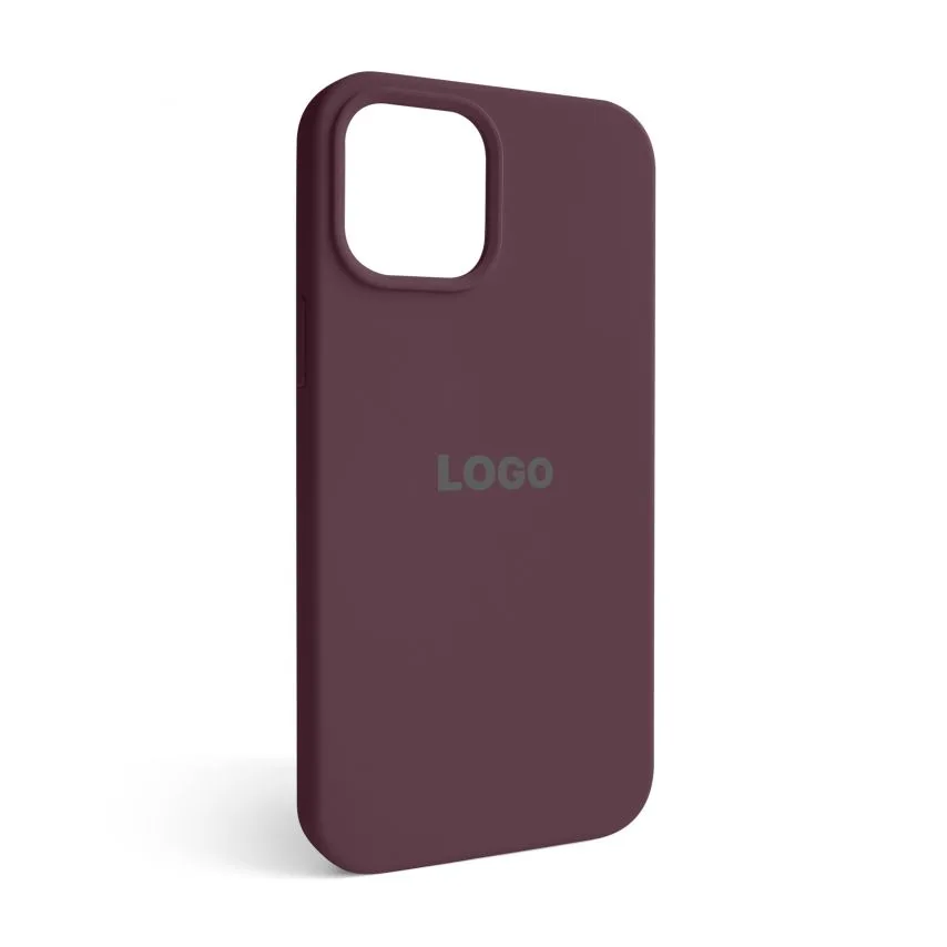 Чохол Silicone Case для Apple iPhone 12 Pro Max силіконовий бордовий