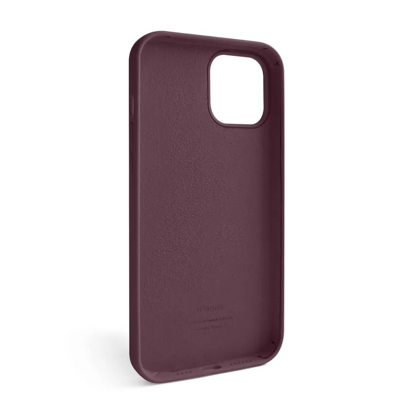 Чохол Silicone Case для Apple iPhone 12 Pro Max силіконовий бордовий
