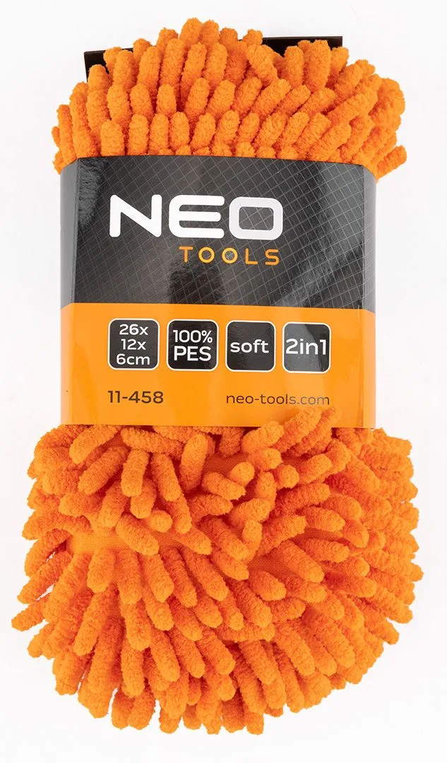 Губка для миття автомобіля Neo Tools мікрофібра 26х12х6 см
