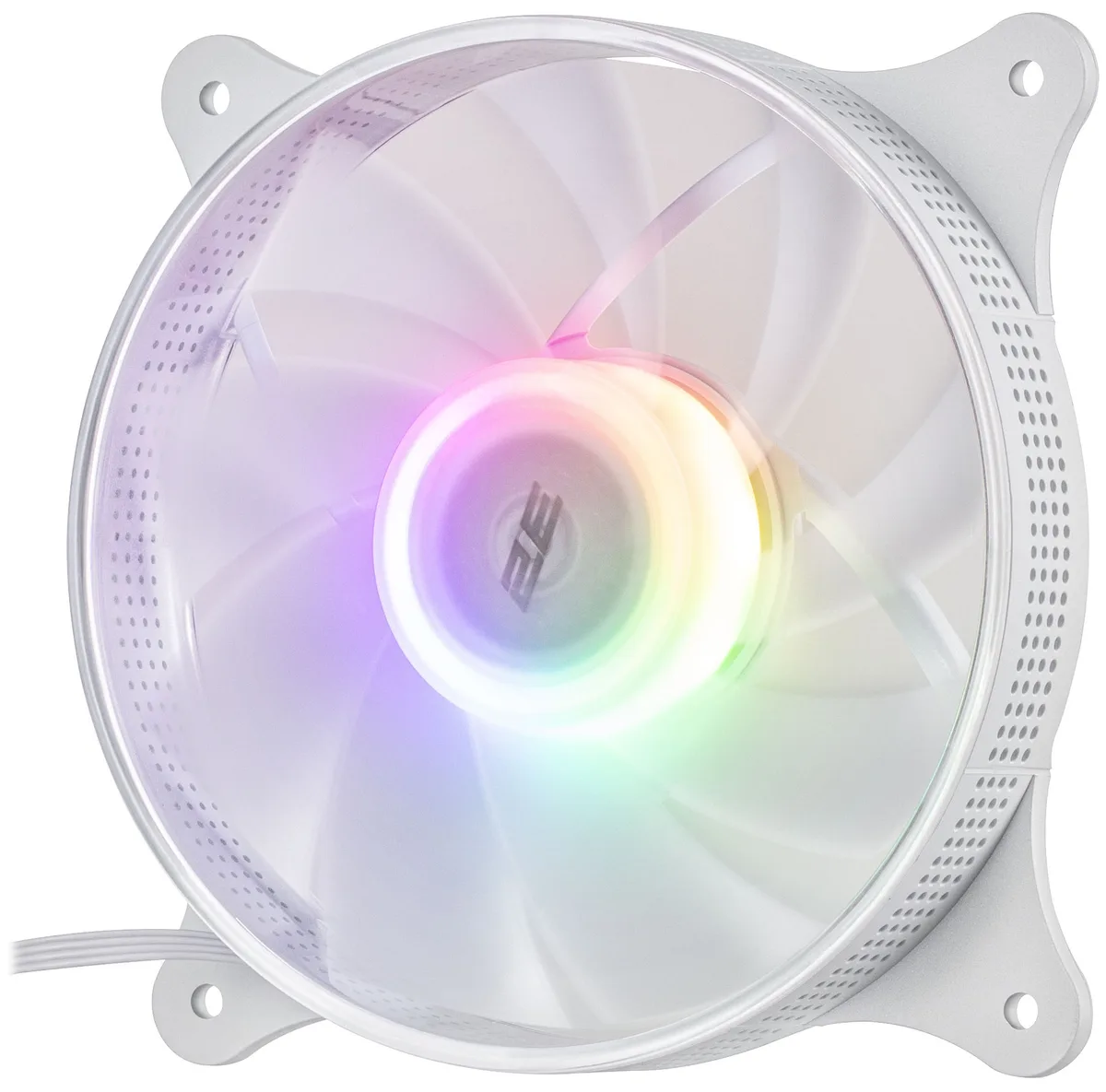 Корпусний вентилятор 2E GAMING Air Cool ACF120VRW-ARGB 120мм, 1200rpm, 4pin, 23dBa, reversed, чбілий
