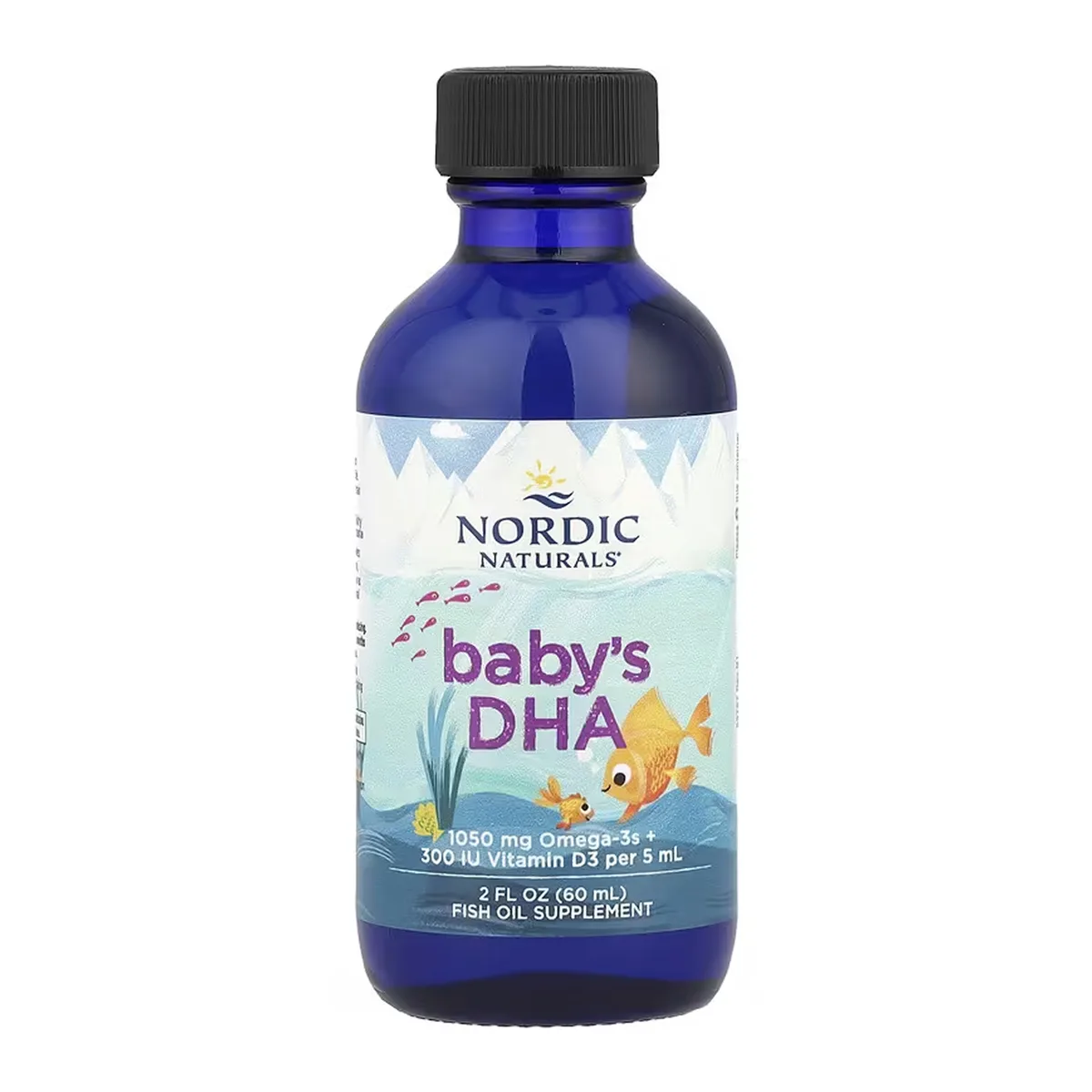Бебі DHA Nordic Naturals Риб'ячий жир 60 мл Омега-3 Вітамін D3