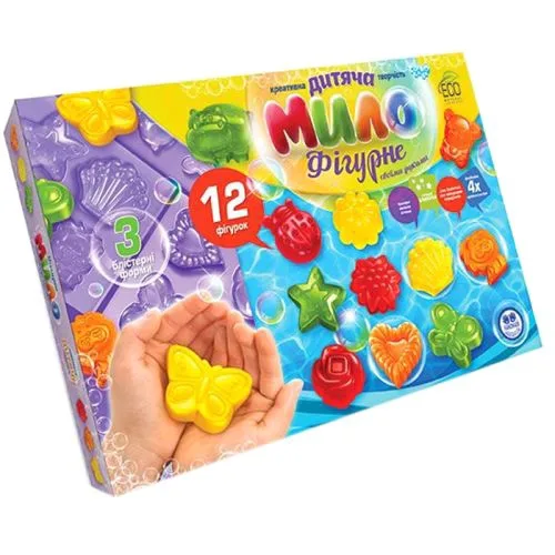 Набір для творчості Dankotoys фігурне мило 12 фігурок від 6 років