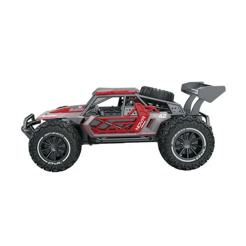 Радіокерована машинка Metal Crawler сіро-червоний 1:16 для дітей від 8 років на пульті керування.