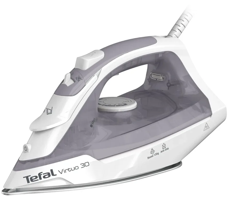Праска Tefal з парою 2000 Вт 27 г/хв сіро-фіолетова 13х18х30 см
