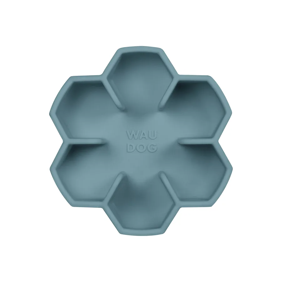 Миска для повільного харчування WAUDOG Silicone 450 мл силікон сірий
