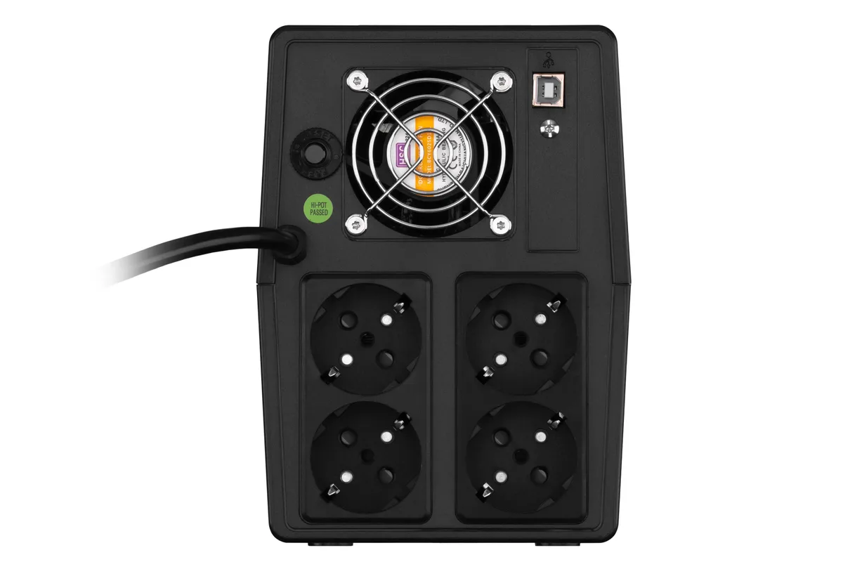 Джерело безперебійного живлення FSP iFP1500, 1500VA/900W, LCD, USB, 4xSchuko