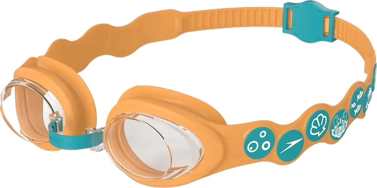 Окуляри для плавання SPEEDO силікон One Size помаранчевий бірюзовий