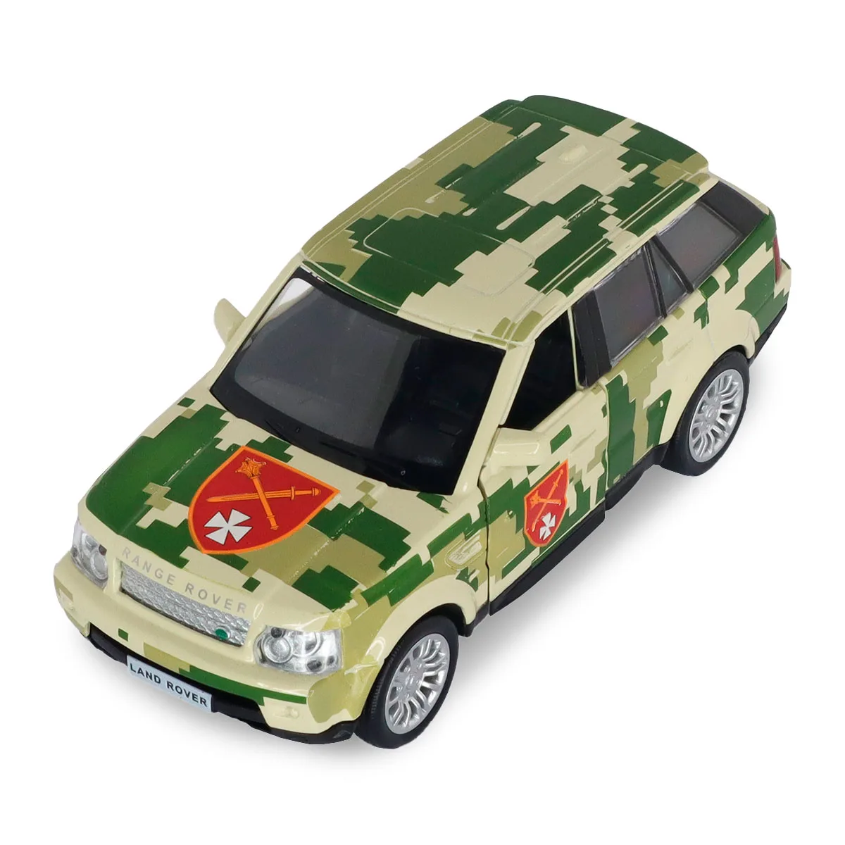 Автомодель TechnoDrive метал 1:32 Шеврони Героїв Land Rover Range Rover Sport ОК Захід