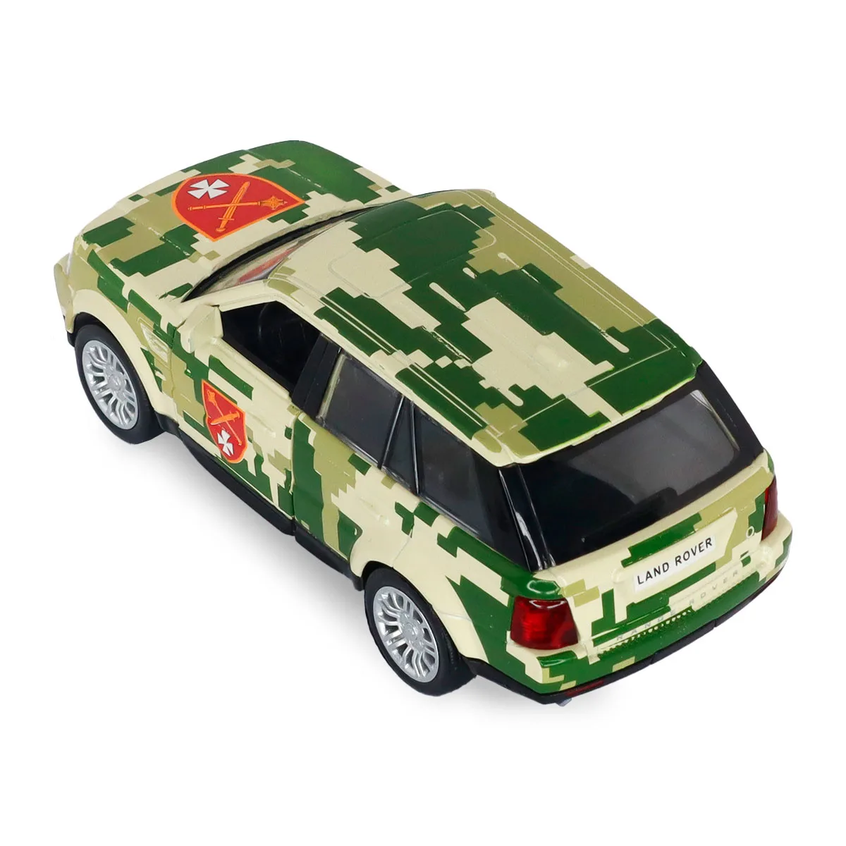 Автомодель TechnoDrive метал 1:32 Шеврони Героїв Land Rover Range Rover Sport ОК Захід