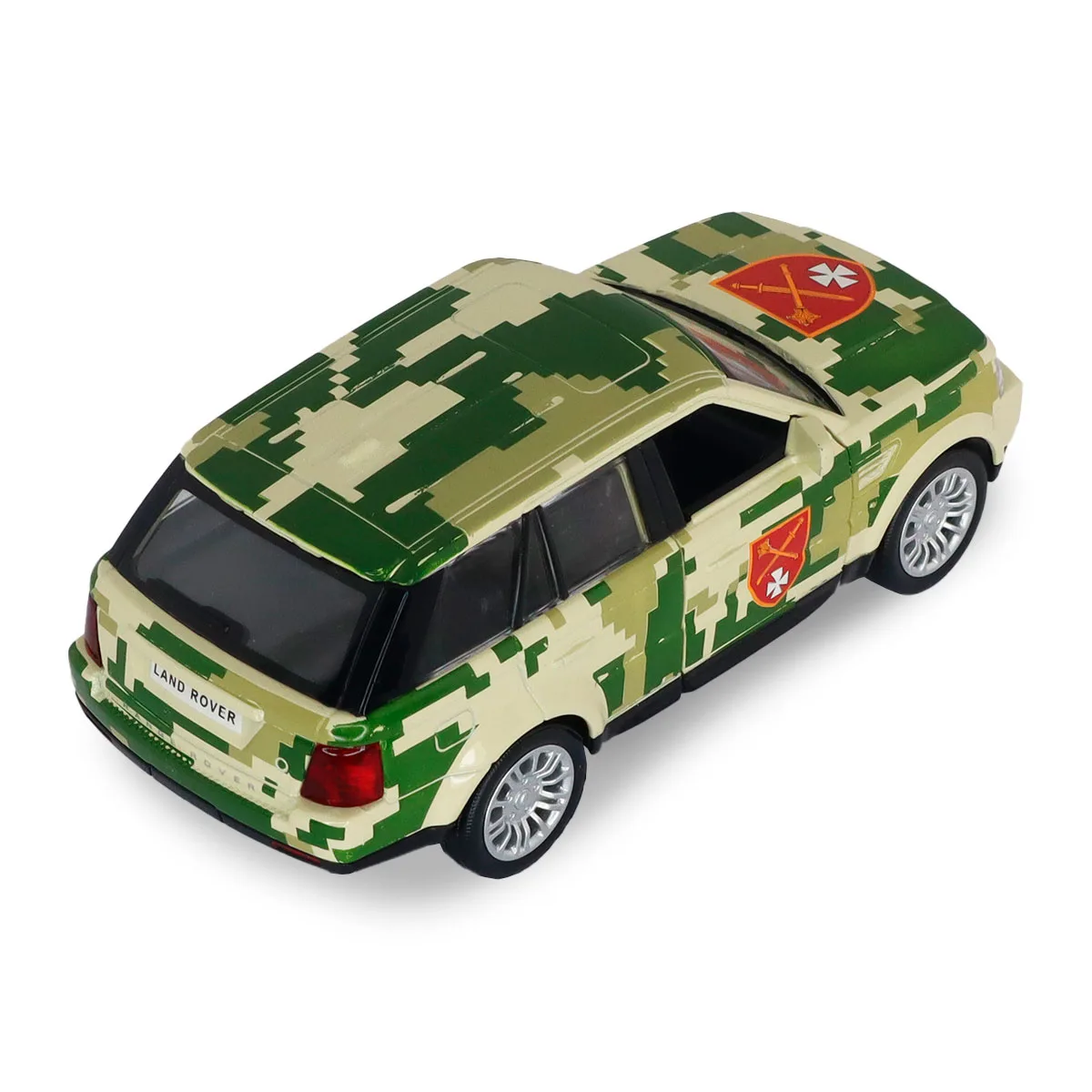 Автомодель TechnoDrive метал 1:32 Шеврони Героїв Land Rover Range Rover Sport ОК Захід