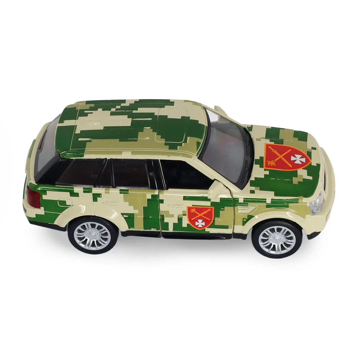 Автомодель TechnoDrive метал 1:32 Шеврони Героїв Land Rover Range Rover Sport ОК Захід