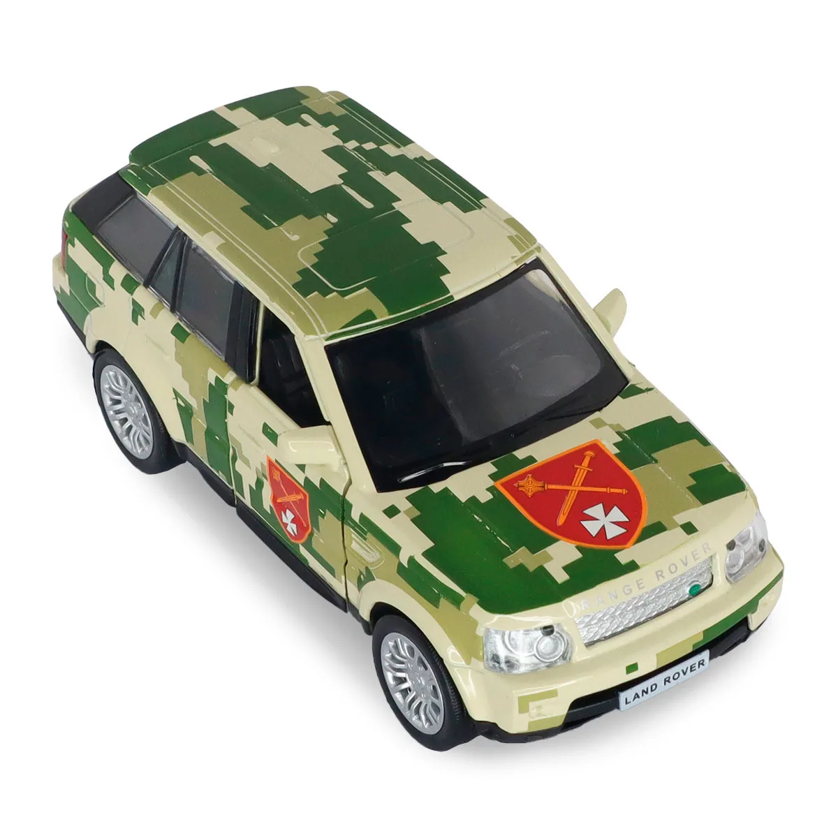 Автомодель TechnoDrive метал 1:32 Шеврони Героїв Land Rover Range Rover Sport ОК Захід
