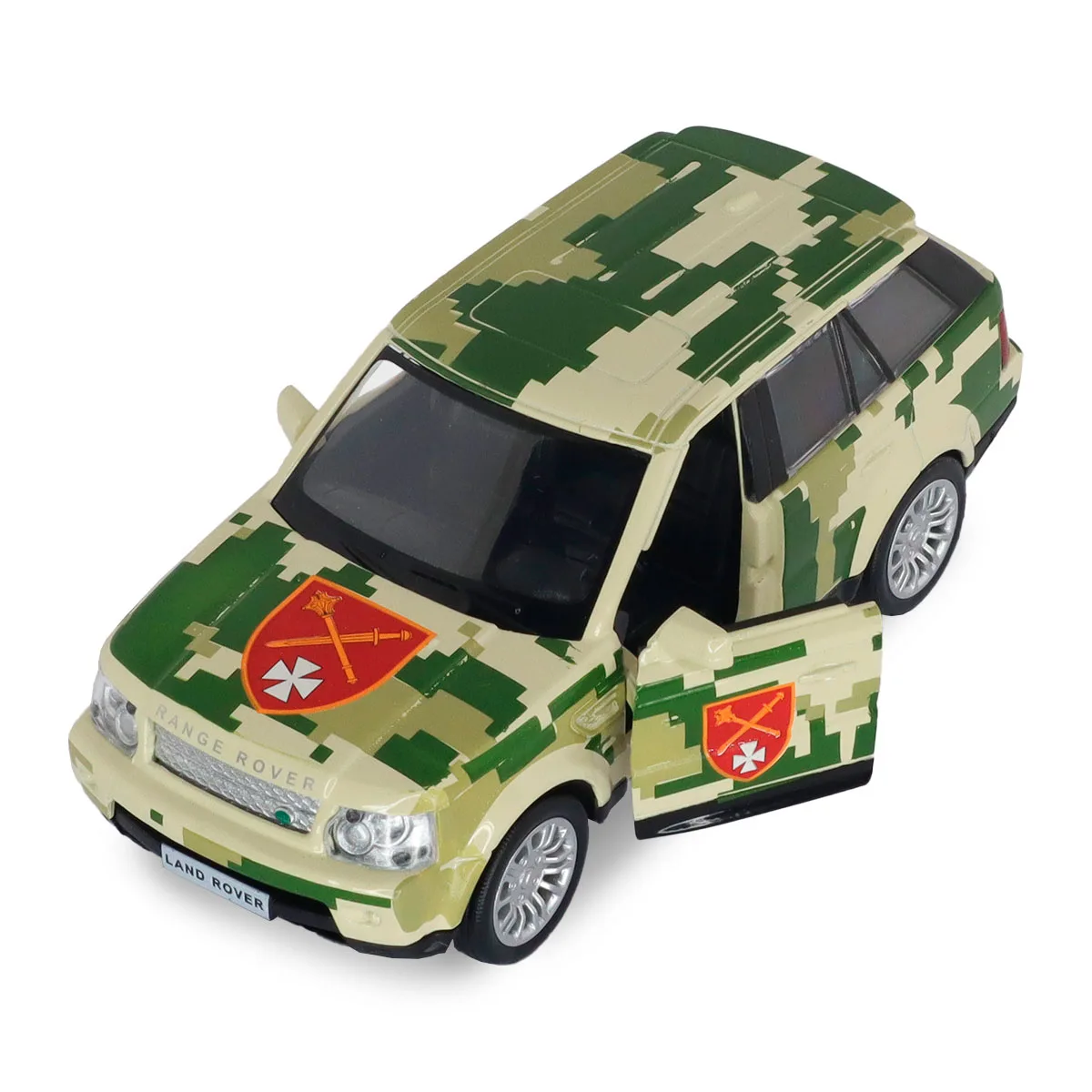 Автомодель TechnoDrive метал 1:32 Шеврони Героїв Land Rover Range Rover Sport ОК Захід