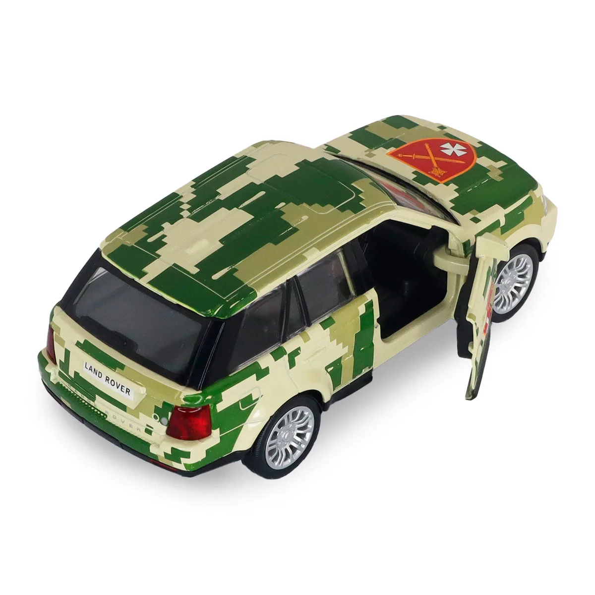 Автомодель TechnoDrive метал 1:32 Шеврони Героїв Land Rover Range Rover Sport ОК Захід