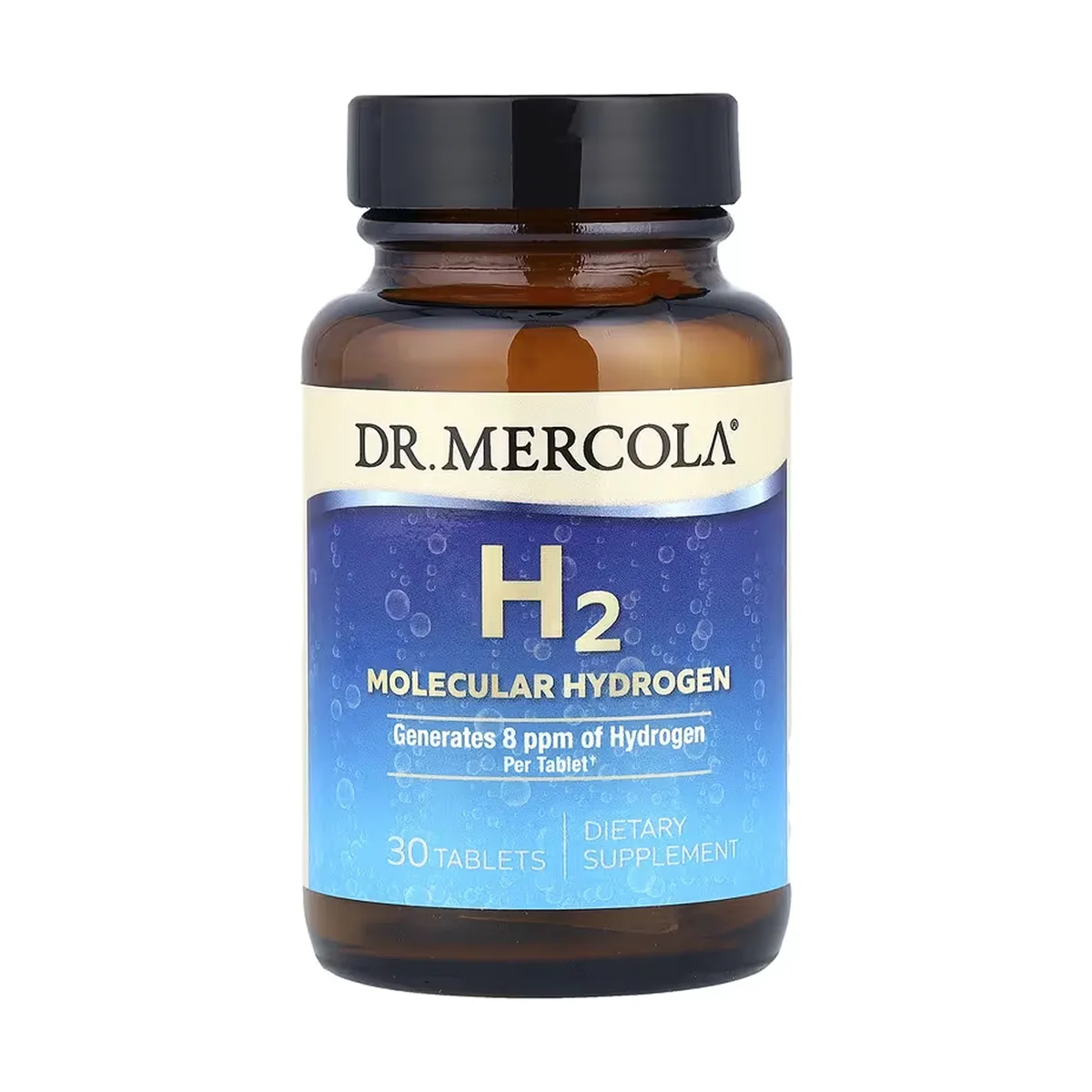H2 Молекулярний водень Dr Mercola 30 табл 8 част млн водню дієтична добавка