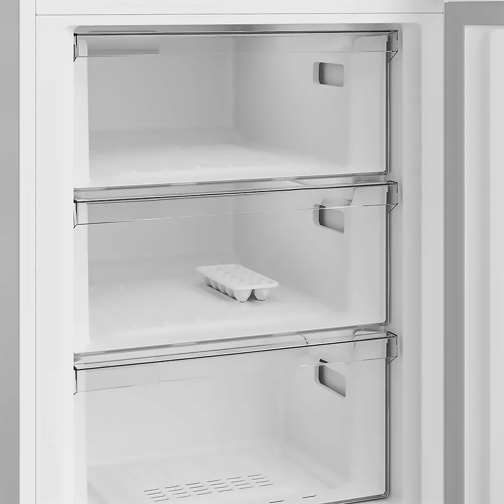 Холодильник Indesit двокамерний 59,5х202,5х67 см білий ударостійке скло