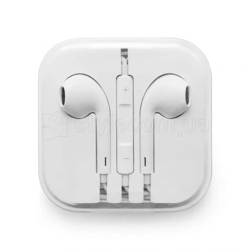 Наушники для Apple 3,5 мм силикон белый High Quality