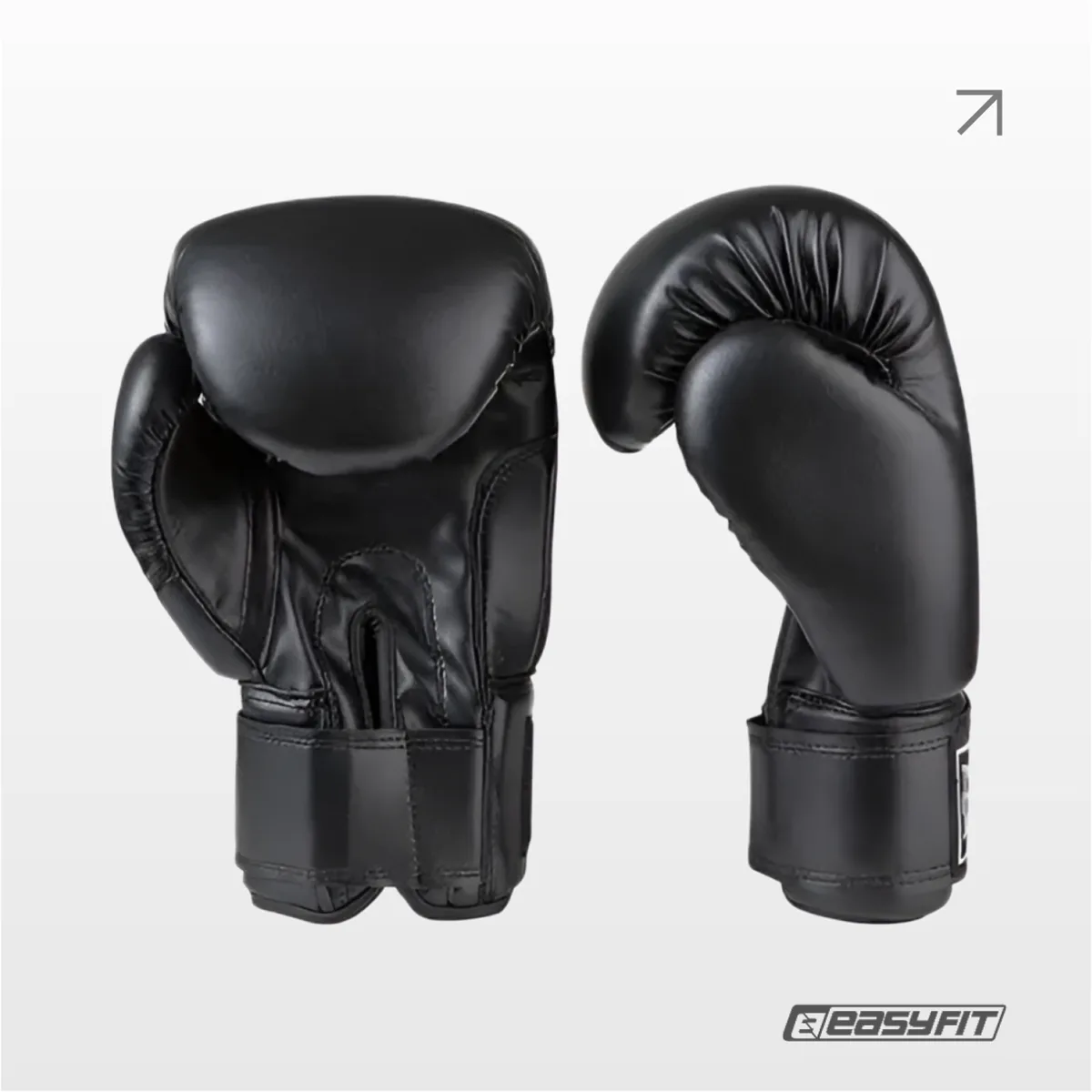 Боксерские перчатки Everlast PU 16 унций Черные
