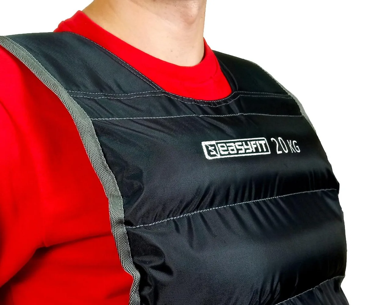 Жилет обтяжувальний EasyFit Oxford 20 кг Чорний