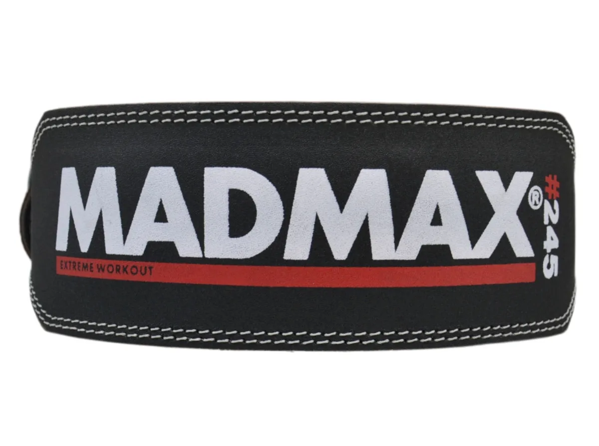 Пояс для важкої атлетики MadMax шкіряний XXL чорний