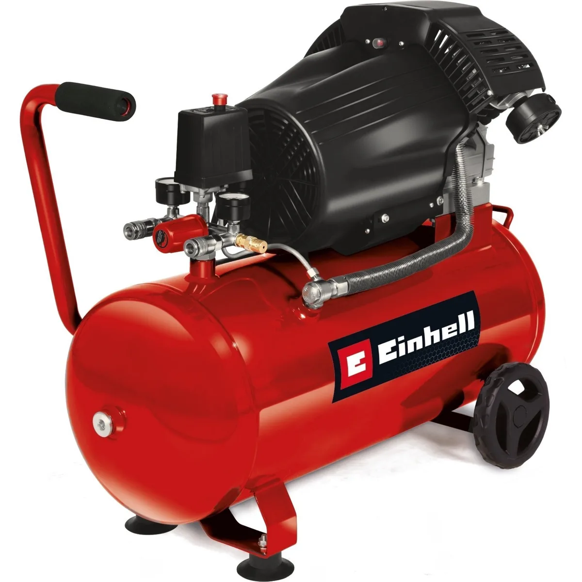 Повітряний компресор Einhell TC-AC 420/50/10 V, 2200Вт, 50л, 420л/хв, 10бар, двоциліндровий (V-подібний), вага 42кг.