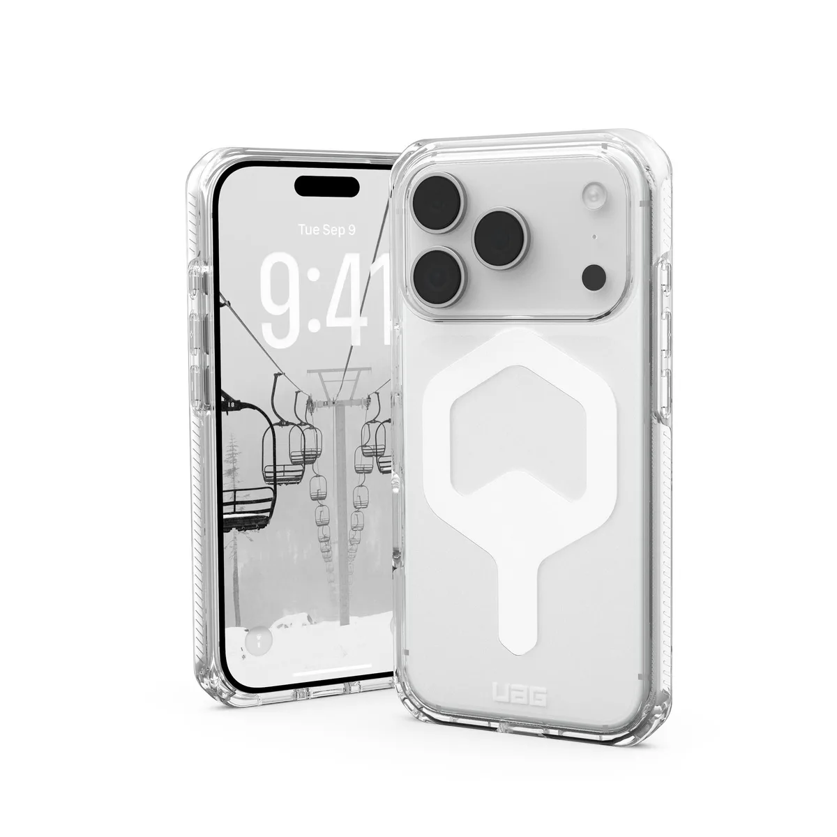 Чохол UAG для iPhone 17 Pro, Plyo MagSafe, Ice/White