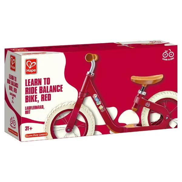 Біговел Hape пробковий 12 червоний 69x37x18 см