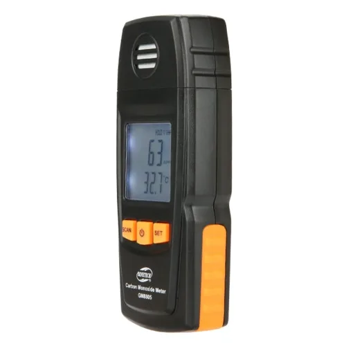 Детектор чадного газу CO термометр Benetech GM8805 0-1000 ppm 0-50°C з звуковим сигналізатором