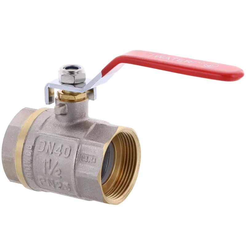 Кран шаровый Waterpro латунь 1 1/2 дюйма стальной