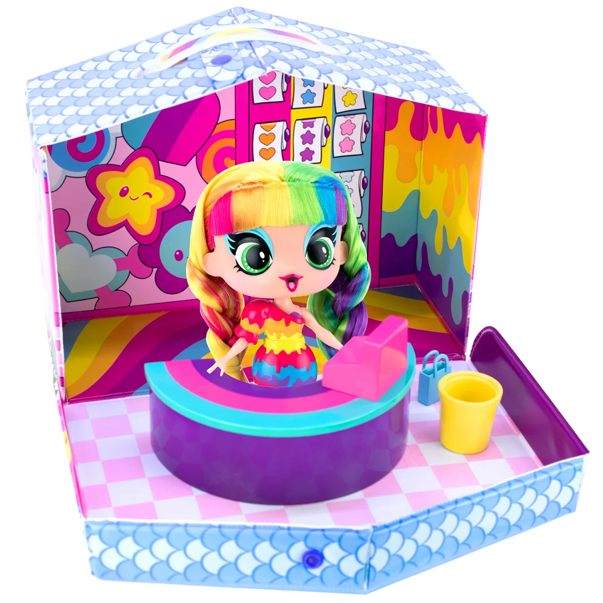 Игровой набор с куклой DECORA GIRLZ комбинированные материалы 12 7 см разноцветная
