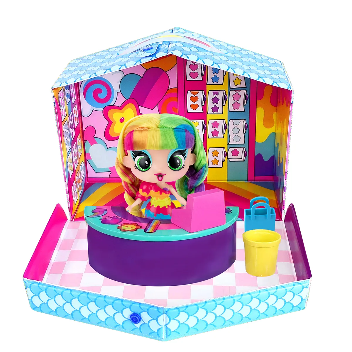 Игровой набор с куклой DECORA GIRLZ комбинированные материалы 12 7 см разноцветная