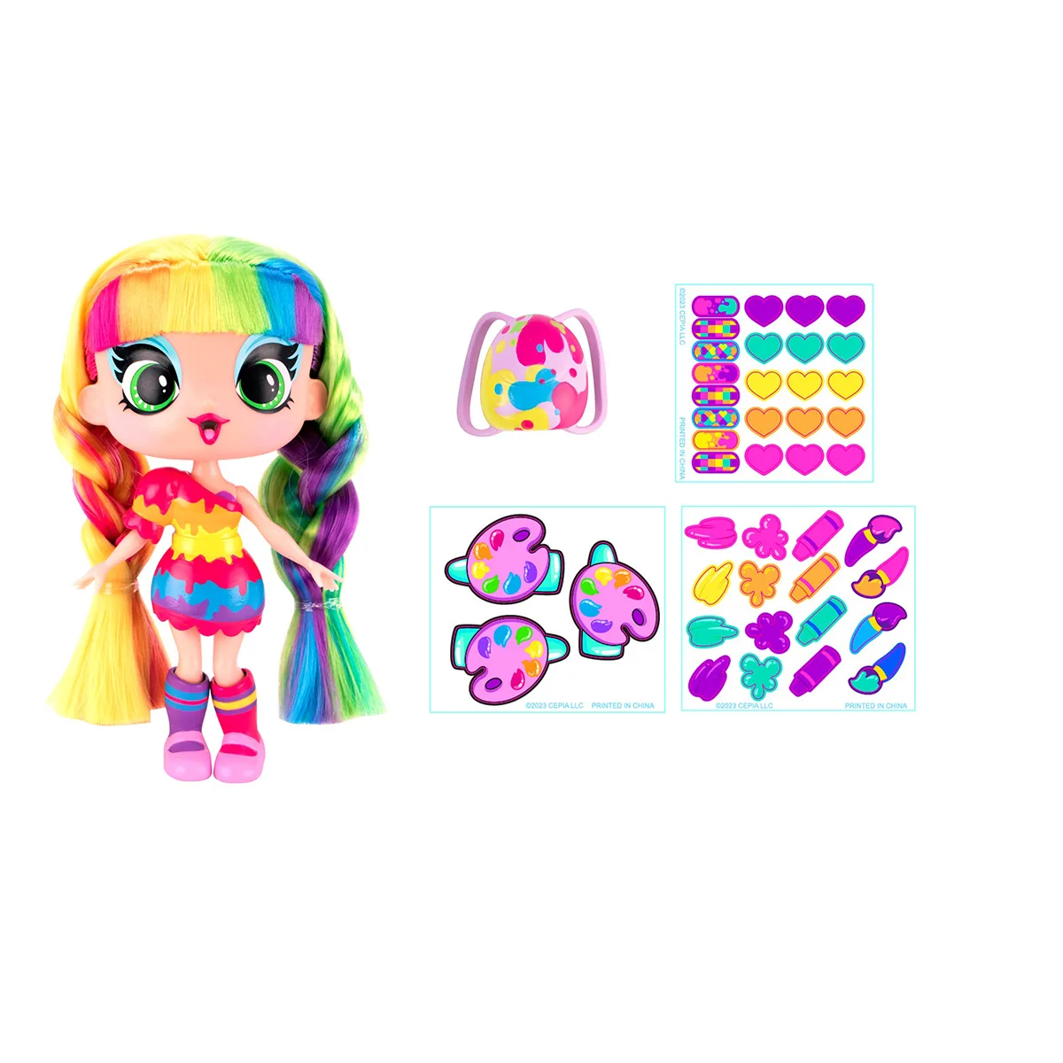 Игровой набор с куклой DECORA GIRLZ комбинированные материалы 12 7 см разноцветная