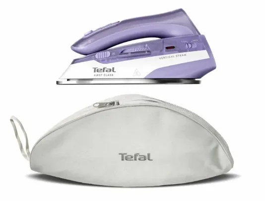 Праска Tefal з парою 1000 Вт нержавіюча сталь 70 мл фіолетова