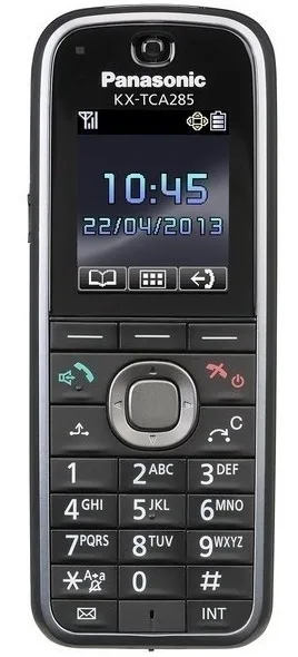 Трубка DECT системна Panasonic KX-TCA285RU 1x2.5 мм роз'єм для гарнітури, DECT, BT, 1.8" кольоровий дисплей