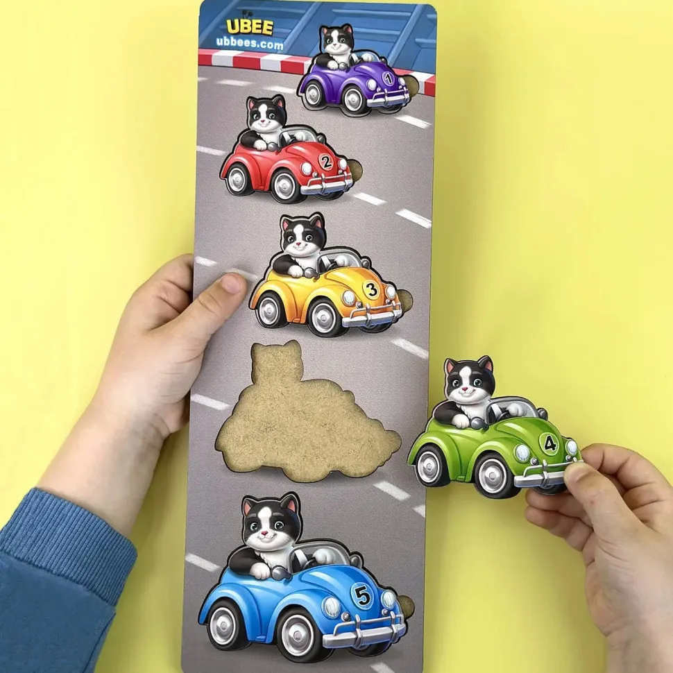 Дерев'яний дитячий сортер Ubumblebees 32х11,5 см різнокольоровий