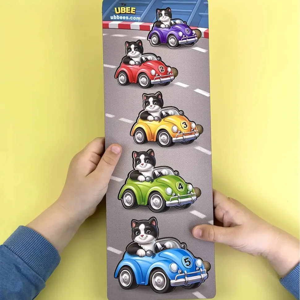 Дерев'яний дитячий сортер Ubumblebees 32х11,5 см різнокольоровий