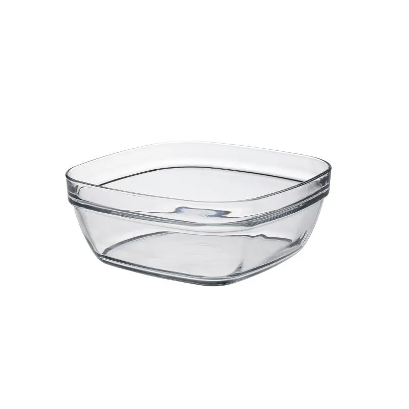 Стеклянный салатник Duralex Lys Carre, 610 мл, 14x14 см, прозрачный