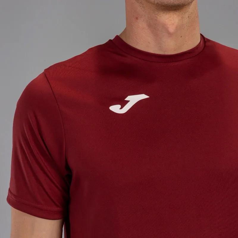 Футболка Joma 100% поліестер XS темно-бордовий для дітей