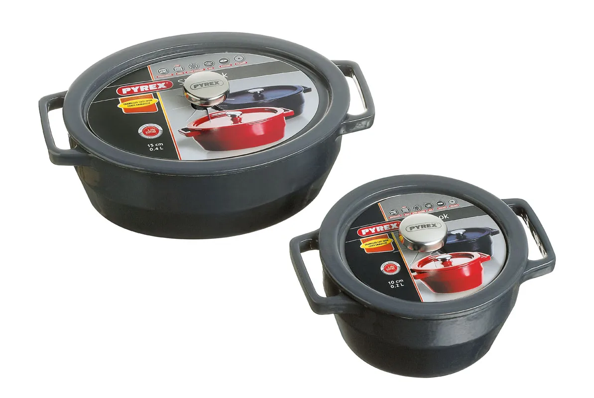 Каструля PYREX чавунна 33 см сірий 5,8 л