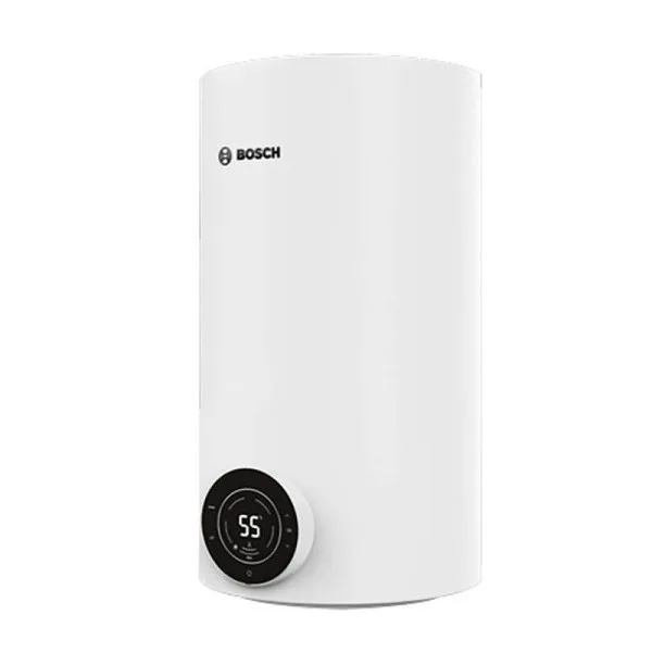 Водонагреватель электрический BOSCH круглый Slim Tronic 4000T, объем 30 л, мощность 1,5 кВт, с сухим теном, для вертикального монтажа, электронное управление
