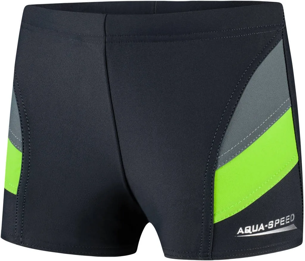 Плавки-боксери Aqua Speed 80% поліамід 20% еластан 146 см сірий зелений