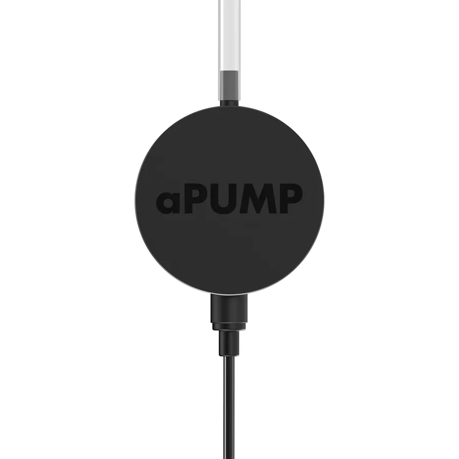Безшумний компресор aPUMP для акваріумів до 100 л пластик чорний