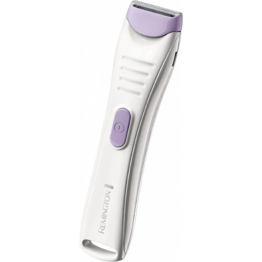 Тример Remington для тіла та чутливих зон SmoothSilky, акумуляторний, з двома насадками, в комплекті з кейсом, з нержавіючої сталі